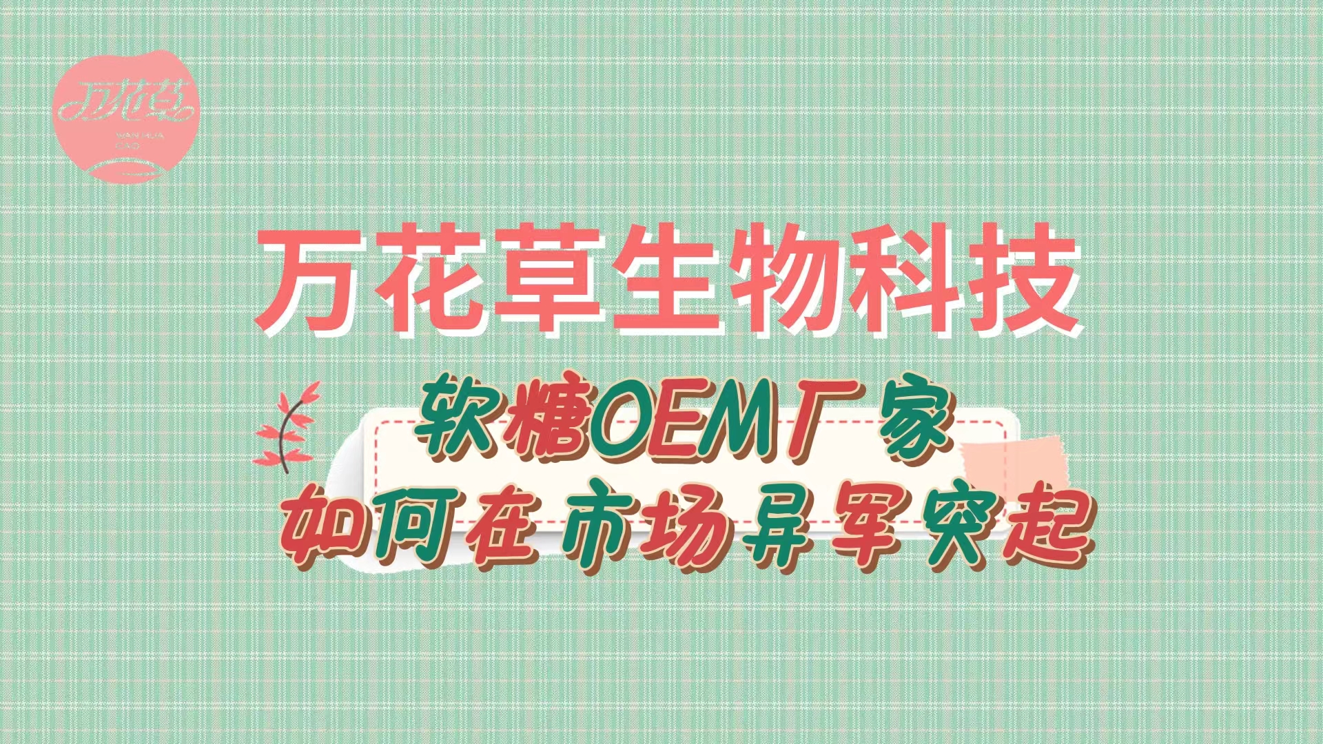 軟糖OEM代加工廠家如何在市場(chǎng)異軍突起？